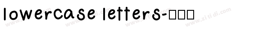 lowercase letters字体转换